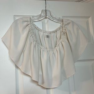 White off the shoulder Aritzia top